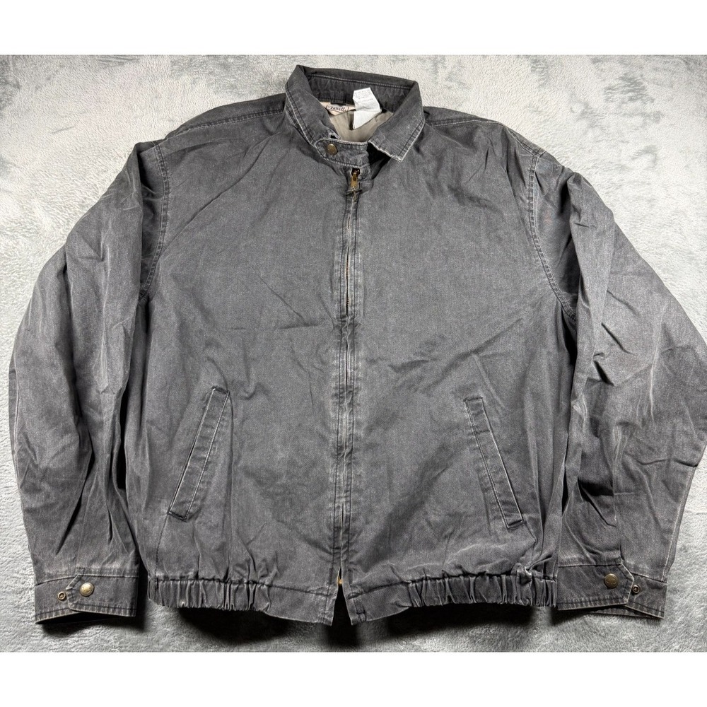 Walls Men's XL 46-48 Gray Cotton Work Jacket Faded Distressed Ranch Chore